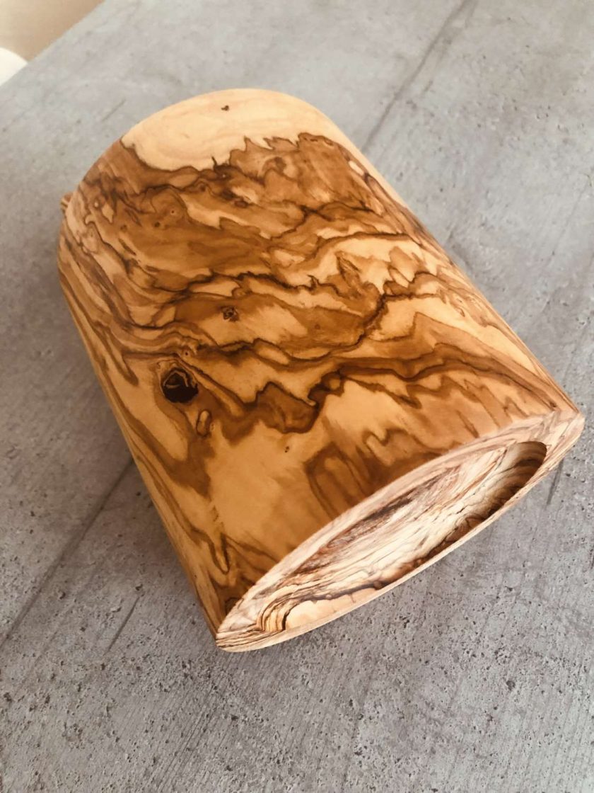 Olive wood large pestle and mortar MadeMe