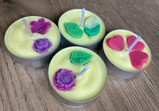 Tea light candles - soy wax, vegan, nature-inspired Tea light candles - soy wax, vegan, nature-inspired