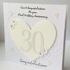 30th / Pearl Anniversary card
