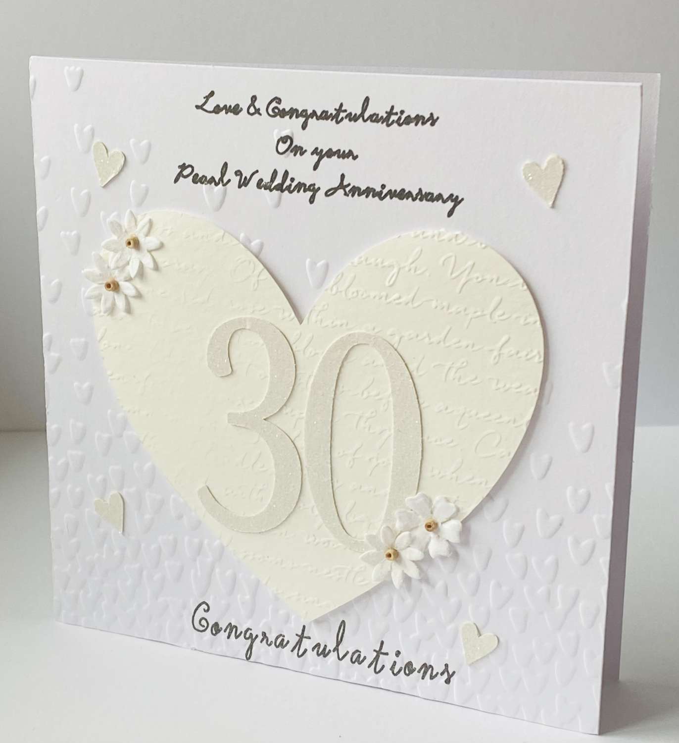 30th / Pearl Anniversary card 30th / Pearl Anniversary card