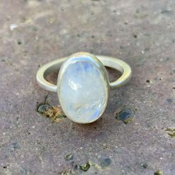 Moonstone and Silver Ring