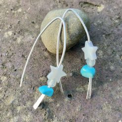 Pull through drop earrings - Ocean
