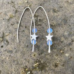 Pull through drop earrings - stardust 1 Pull through drop earrings - stardust 1