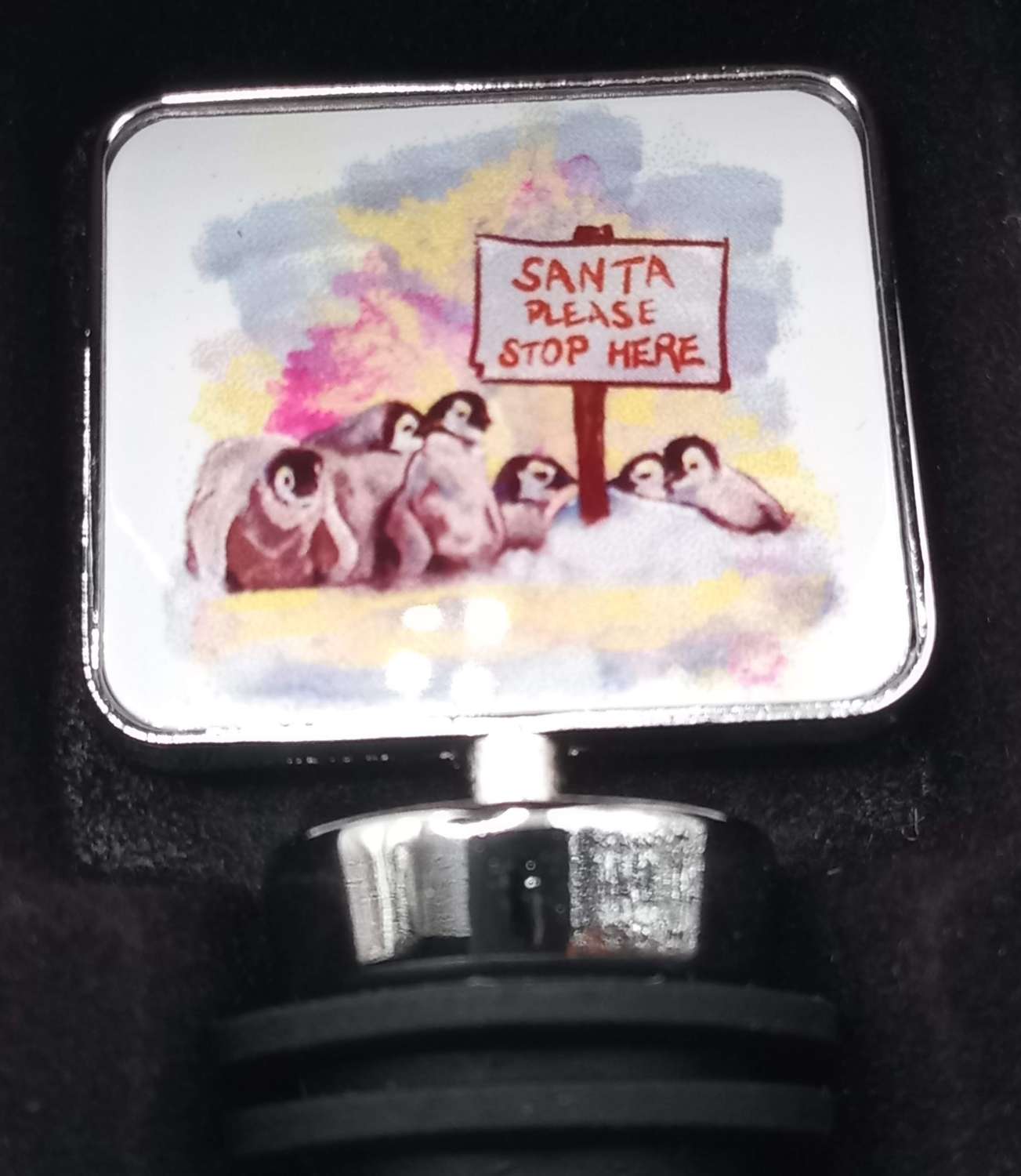 Christmas Wine Bottle Stoppers Penguin Christmas Boxed Gift