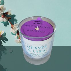 Scented Candle Glass Container 30cl Damson Plum, Rose and Patchouli