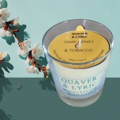 Scented Candle Glass Container 30cl Dark Honey and Tobacco Fragrance