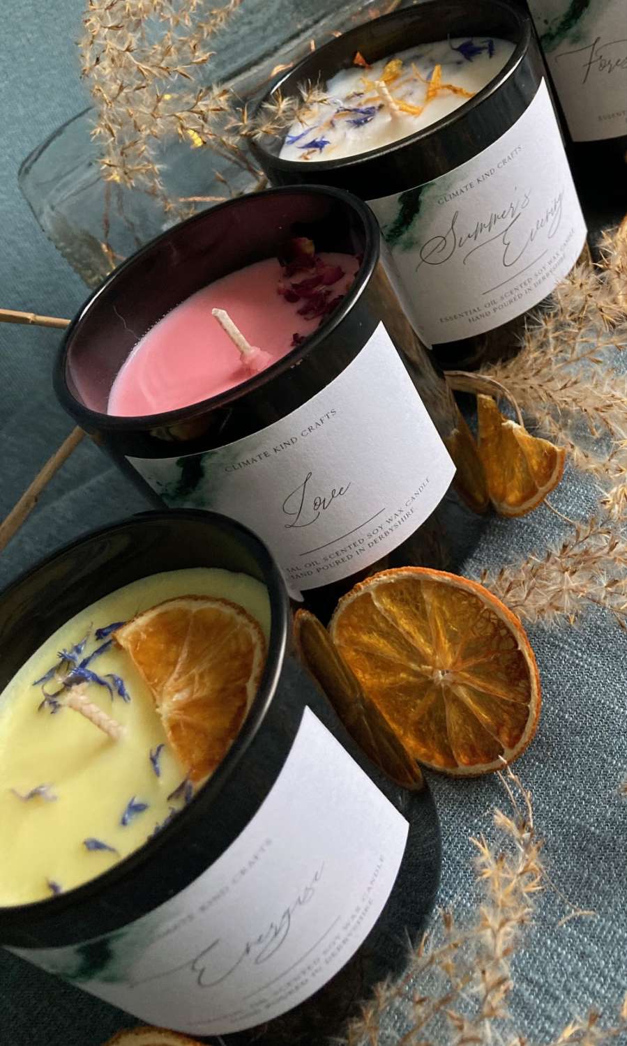 Luxury candle gift set vegan ecofriendly box set for Mother’s Day, care package, anniversary