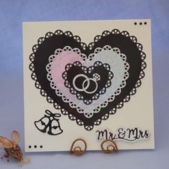 Monochrome Wedding Day Hearts