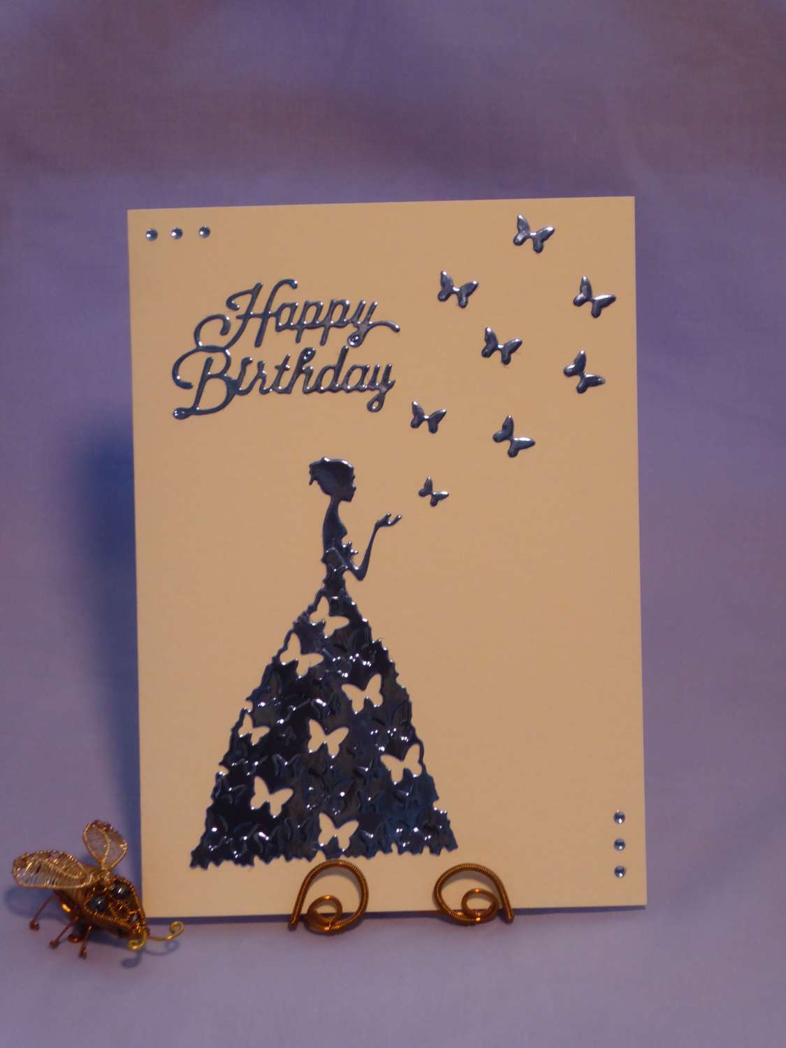 Butterfly Lady Birthday Card Butterfly Lady Birthday Card