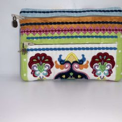 Bright 2 pocket zip purse 1