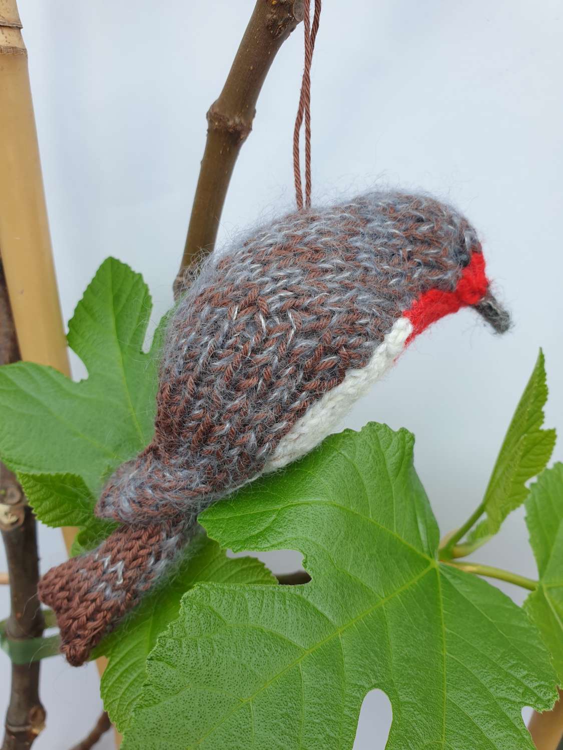Knitted cute robin Knitted cute robin