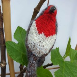 Knitted cute robin 1 Knitted cute robin 1