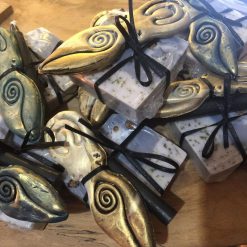 Hanging Sculpted Goddess w/ ritual soap set - protection