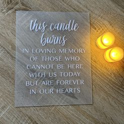 In loving memory sign