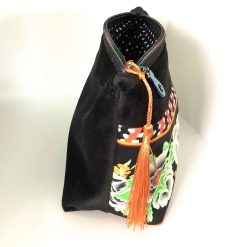 A Velvet Black and White cosmetic bag 3 A Velvet Black and White cosmetic bag 7