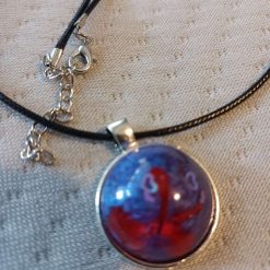 Resin  Purple Heart Pendant