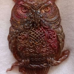 Metallic Resin Owl