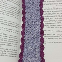 Purple Crochet Bookmark