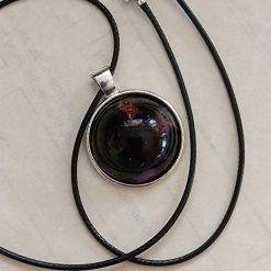 Resin  Purple Round Pendant