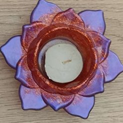 Resin Lotus Candle holder 3