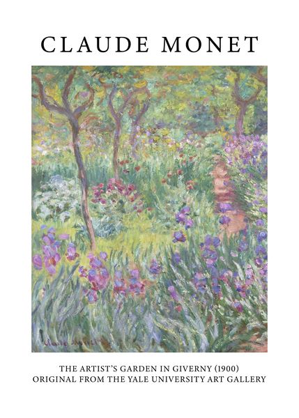 The Artist's Garden In Giverny by Monet, print The Artist's Garden In Giverny by Monet, print