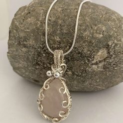 Pink Crystal Wrapped Necklace 2