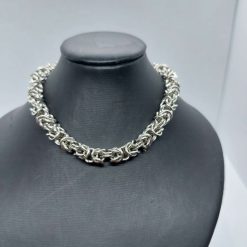 Stainless Steel Byzantine Weave Chainmaille Necklace