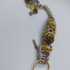 Stainless Steel Chainmaille Earrings with 925 Silver Hooks