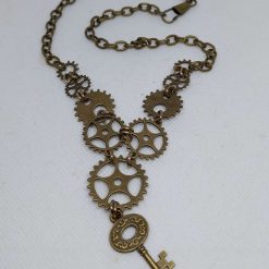 Steampunk Cogs and Gears Necklace 1 Steampunk Cogs and Gears Necklace 1