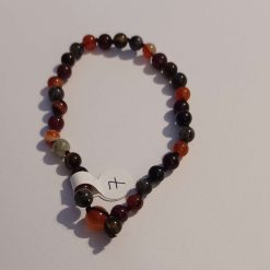 Knotted crystal bead Anklet Amethyst