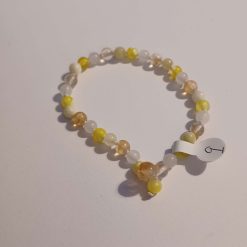 Knotted crystal bead Anklet Amethyst