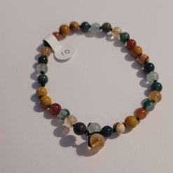 Knotted crystal bead Anklet Amethyst