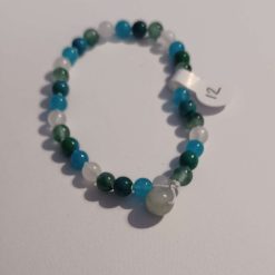 Knotted crystal bead Anklet Amethyst
