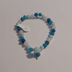 Knotted crystal bead Anklet Amethyst