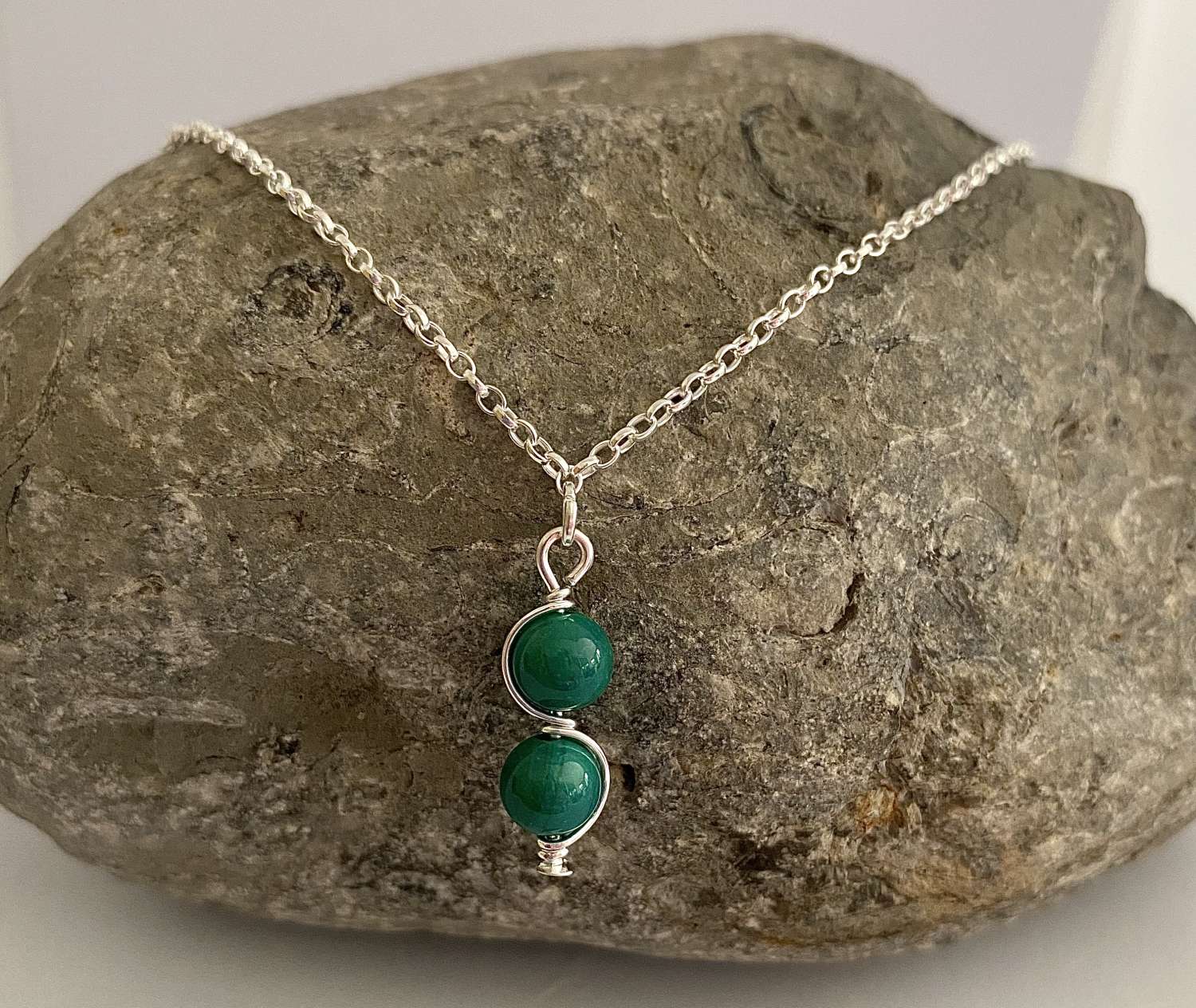 Green Agate Necklace Green Agate Necklace