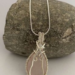 Pink Crystal Wrapped Necklace 7