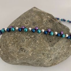 Blue and Purple Beaded Necklace 3 Blue and Purple Beaded Necklace 3