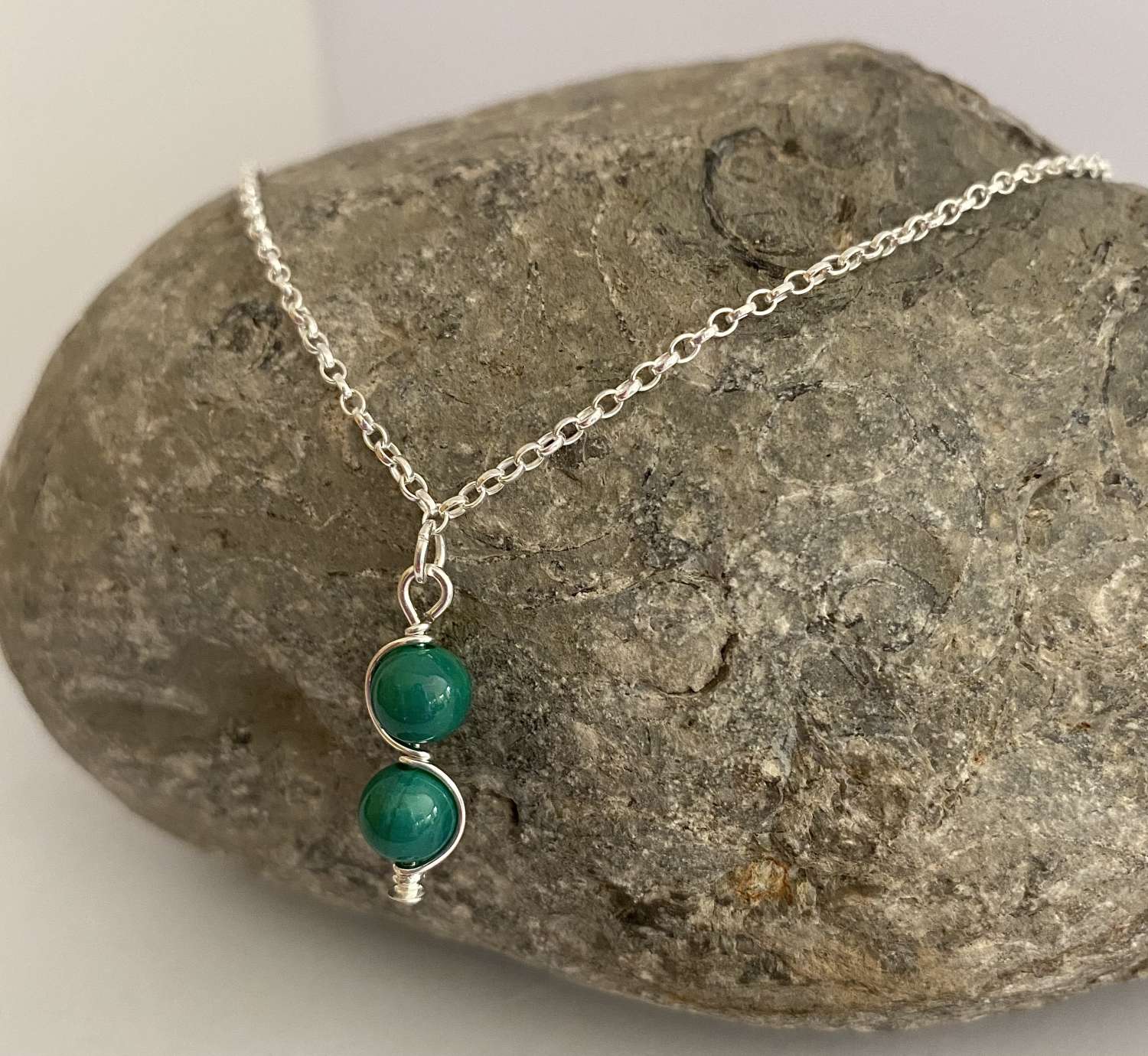Green Agate Necklace Green Agate Necklace