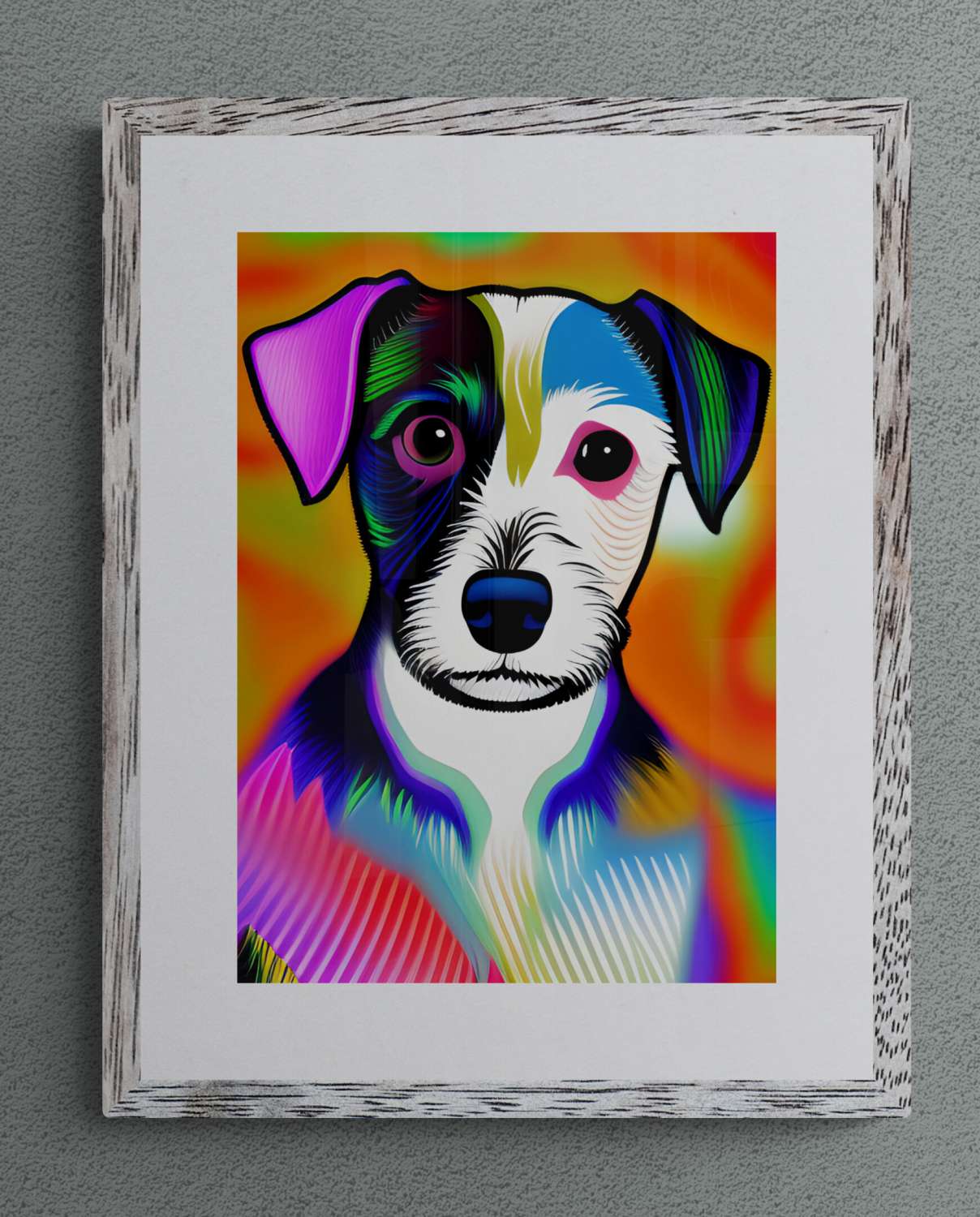 Colourful abstract Scottish long-horned cow print Colourful abstract Scottish long-horned cow print