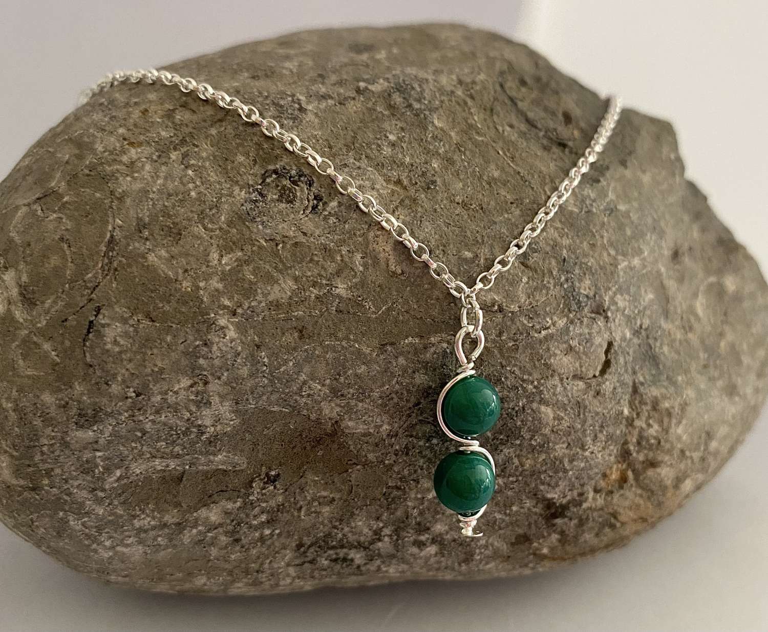 Green Agate Necklace Green Agate Necklace