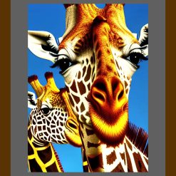 Colourful abstract giraffes print 1 Colourful abstract giraffes print 1