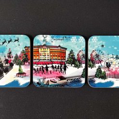 Bournemouth panorama 3x coasters set