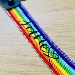 Personalised rainbow keychain/wristlit/key ring 2 Personalised rainbow keychain/wristlit/key ring 2
