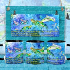Mother Ocean mug with quote from Mother Teresa