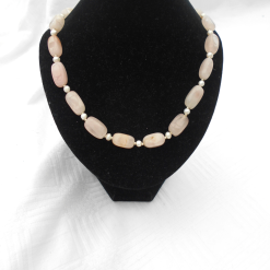 Rose Quartz and Pearl Necklace