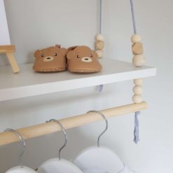 Nursery Shelf with Clothes Rail, White Shelf with Rail, Boy's Nursery, Baby Boy, Violet Blue Nursery, Kid's Shelf, Swing Rope Shelf, Hanging Shelf, Nordic Style Hanging Shelf, Swing Shelf, Baby Clothes Rail, Boho Nursery Decor, Nursery White Shelf, Bedroom Shelf, 60cm White 7 Nursery Shelf with Clothes Rail, White Shelf with Rail, Boy's Nursery, Baby Boy, Violet Blue Nursery, Kid's Shelf, Swing Rope Shelf, Hanging Shelf, Nordic Style Hanging Shelf, Swing Shelf, Baby Clothes Rail, Boho Nursery Decor, Nursery White Shelf, Bedroom Shelf, 60cm White 7