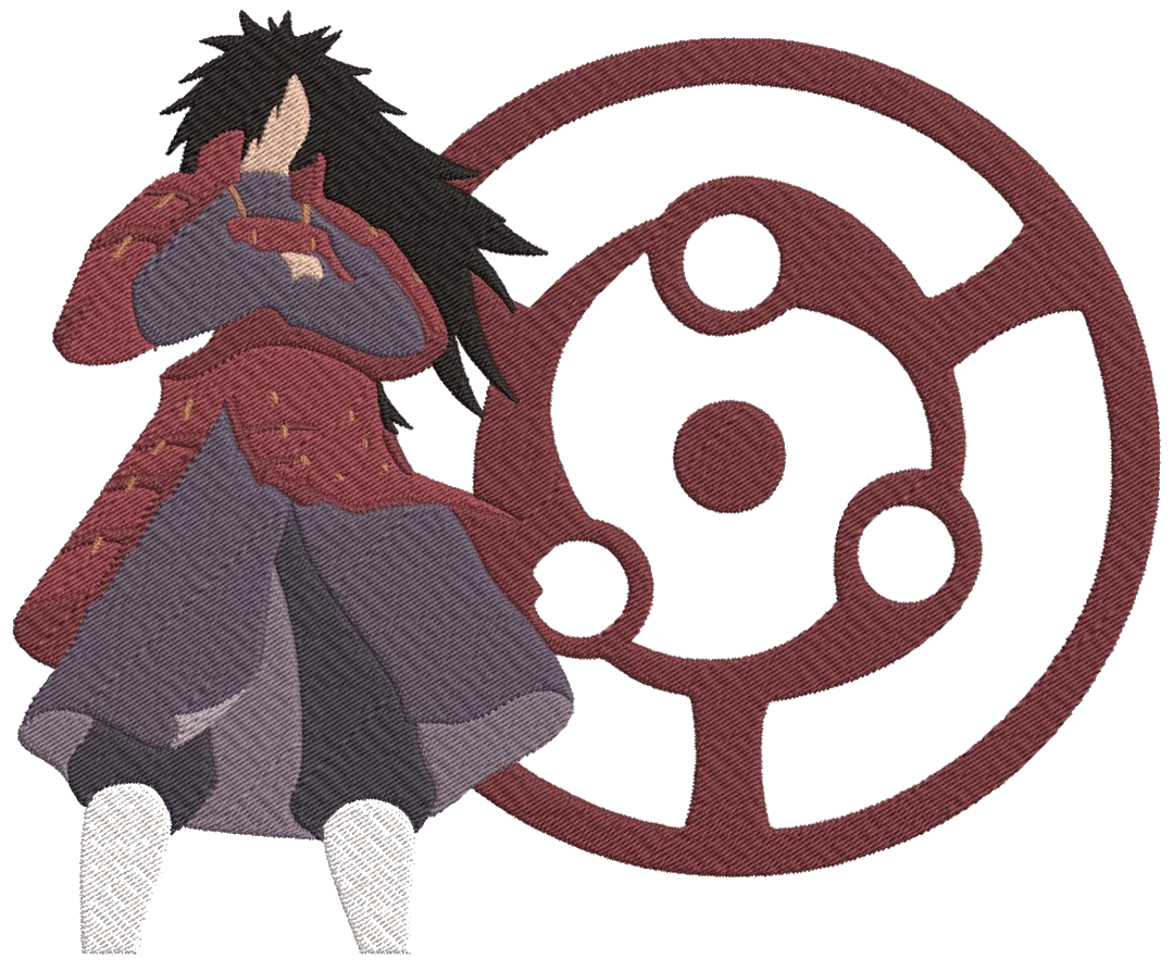 Madara Uchiha Embroidered Anime Hoodie Madara Uchiha Embroidered Anime Hoodie
