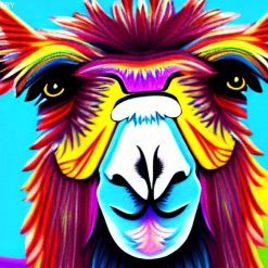 Colourful abstract Mioritic Shepherd Dog print