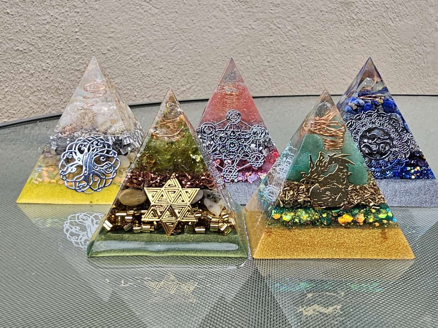 Orgonite Crystal Pyramids Orgonite Crystal Pyramids