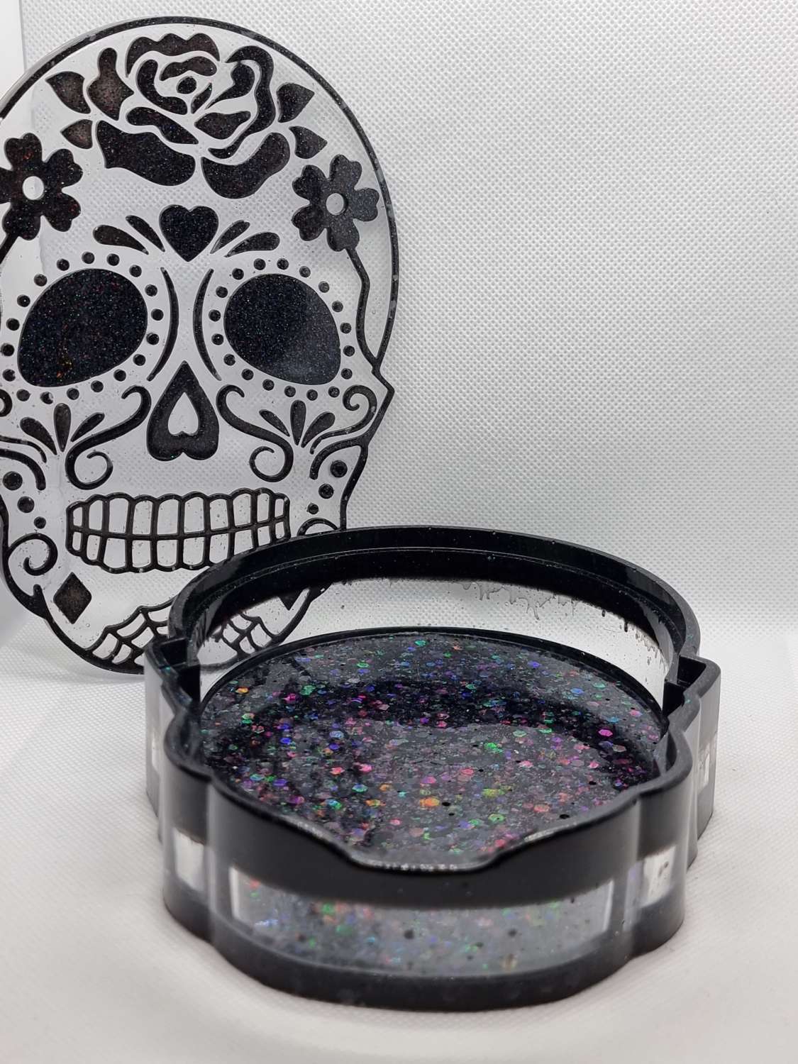 20230604_031007 Resin Sugar/Candy Skull Trinket box 4